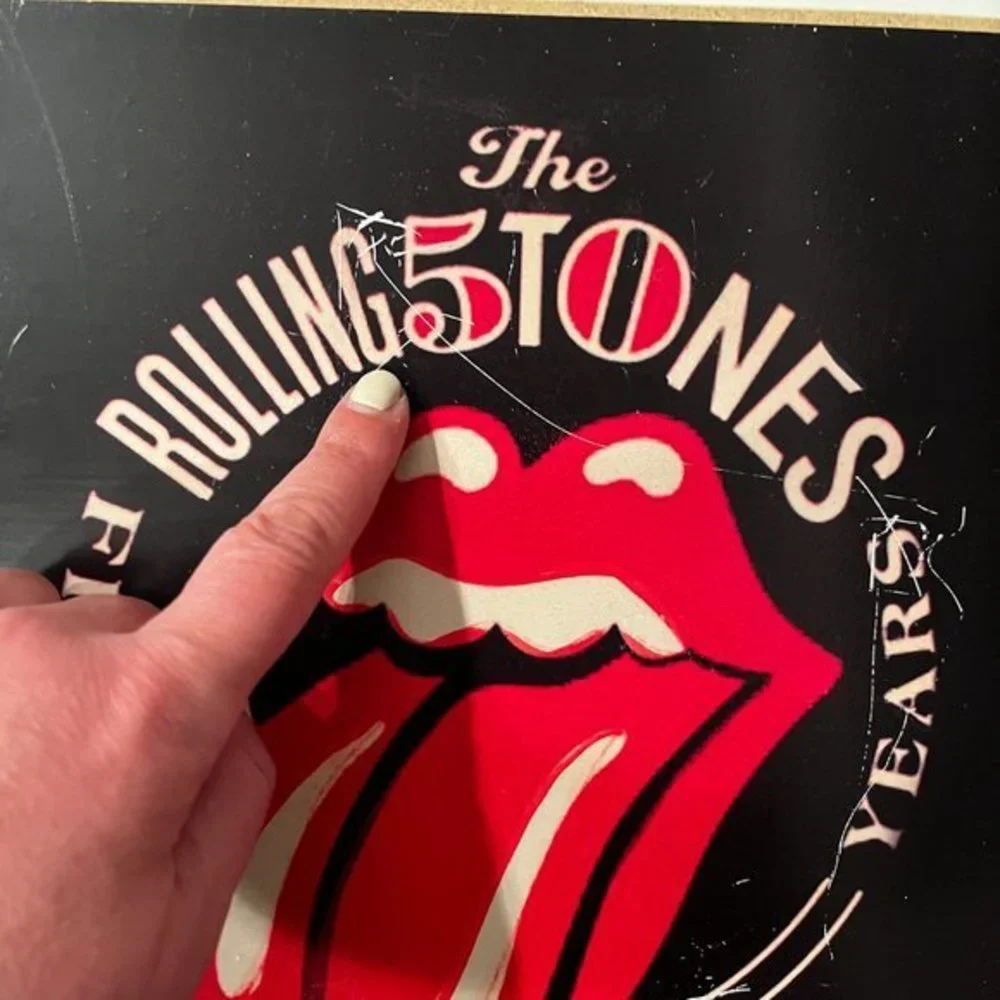 Rolling Stones Wall Plaque - 50‎ Years (10 inches by 10 inches)